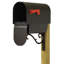 Titan Aluminum Post Mounted Mailbox