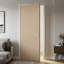 Dalle de porte intérieure en chêne à texture creuse-115359207