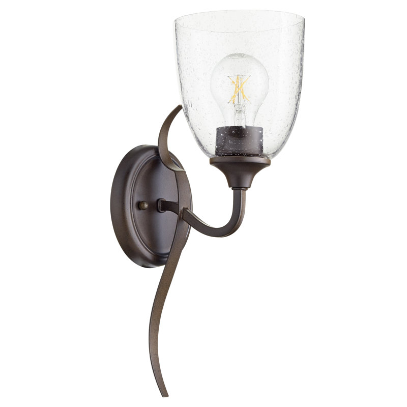 Brookview Wallchiere, Oiled Bronze, Seedy, 15'' H x 5.75'' W x 7.25'' D