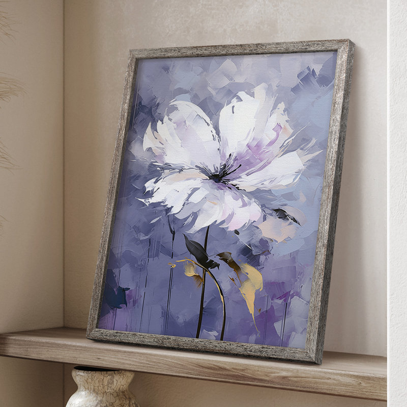 Reproduction encadrée FLORAL Series CDxxxii - bois massif, H 11 po x l 9 po