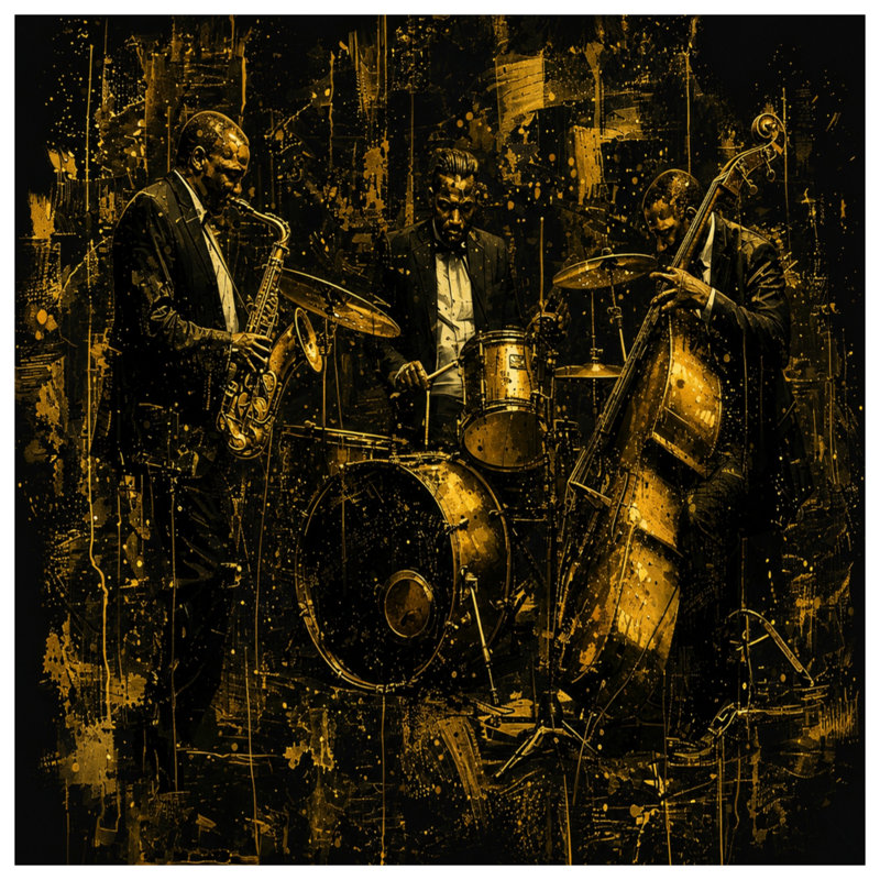 Jazz Music Band Double Sided Throw Pillows, 16 x 16 inches