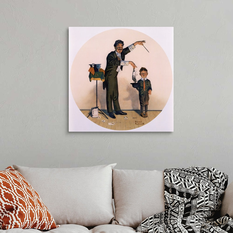Art mural sur toile Le magicien, Toile tendue, H 30 po x l 30 po x P 1,25 po