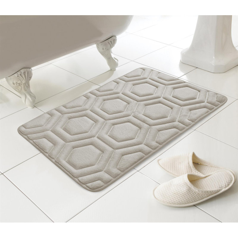  Rectangle Bath Mat, Beige