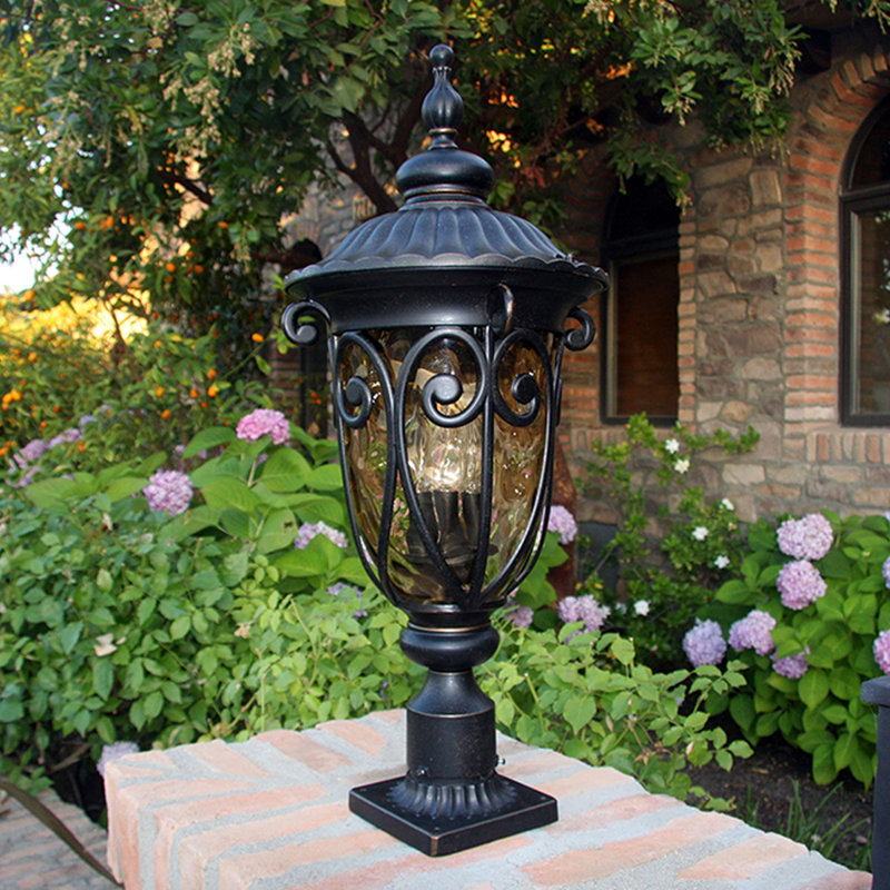 Lampe d'extérieur Alciia en bronze huilé