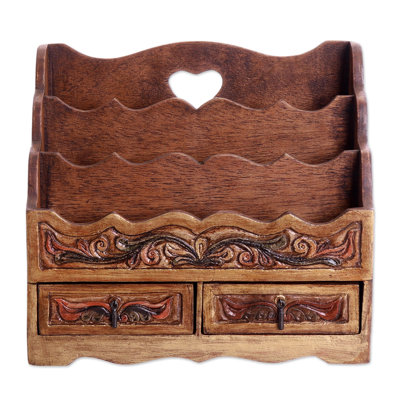 Belora Solid Wood File Organizer