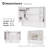 LED bathroom medicine cabinet with single-color warm light.Anti-fogging ,Easy to install Aluminum-plastic cabinet.