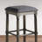 Arnhem Wood Upholstered Bar Stools, Set Of 2, Gray-499330712