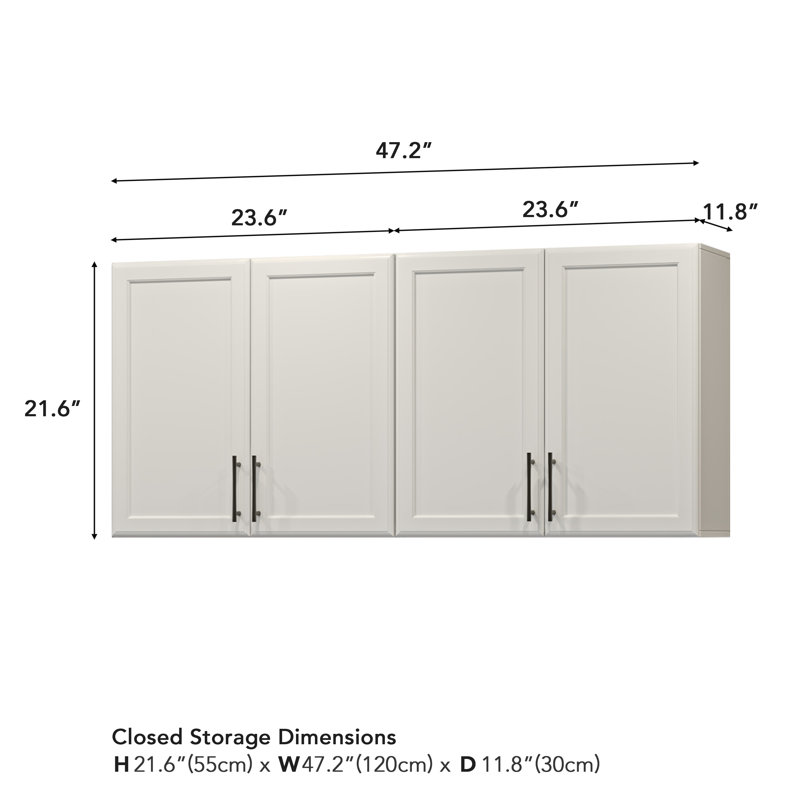 Armoire à linge murale 48 ", Blanc