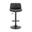 Chaise de bar pivotante en fer et en similicuir Jaqwon-15105796