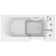 Captains Series 53'' x 26'' Walk-in Soaking Fiberglass Bathtub with Faucet