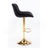 Chrome Footrest And Base Swivel Height Adjustable Mechanical Lifting Velvet + Leg Simple Bar Stool,Set Of 2-1253863891-1253863888