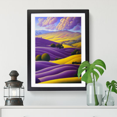 Lavender Field Painting Vol.1 - Picture Frame Print