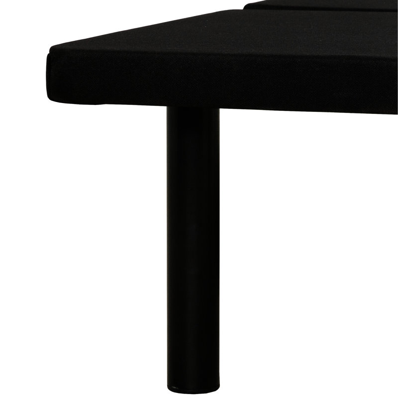 Black Metal Upholstered Twin Xl Bed Frame For Bedroom, Offering Comfortable Sleep And Easy Organization Size Platform With Stress - Assembly Underbed