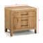 Mobilier de chambre à coucher à 1 tiroir à finition bois 1 pièce 1 pièce (avec table de chevet seulement)