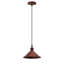 Oisin 1 - Light Rustic Red Single Pendant-1741938327