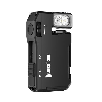 Wuben G5 Rechargeable Edc Flashlight, 400 Lumens Dual Light Sources Mini Flashlight With Rgb Light, Portable Flat Pocket Flashlights, Magnetic Keychain Flashlight For Outdoor Home Emergencies