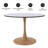 Kroeker 35'' Modern Round Dining Table – Durable MDF Top And Wood-Transfer Steel Base For Kitchen, Dining Room, Or Cafes-1099531403-1099531406