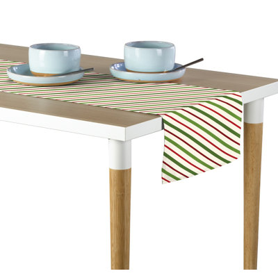 Englert Christmas and Diagonal Stripe Table Runner