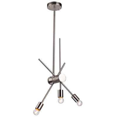 Applique murale spoutnik moderne 3 lumières Kinlaw