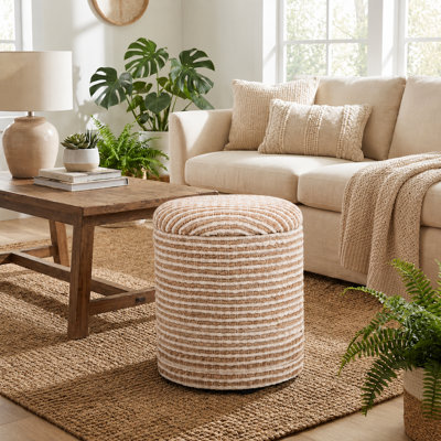Claunch 40cm Wide No Pattern Footstool Ottoman