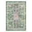 Grand tapis rétro lavable antidérapant 10 x 13 po pour salon, tapis floral pliable pour chambre d'enfant, vert-143939841-143939865