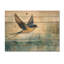 Oiseau hirondelle au-dessus de la rivière - Décoration murale en bois d'oiseau - sur bois de pin naturel-573058789