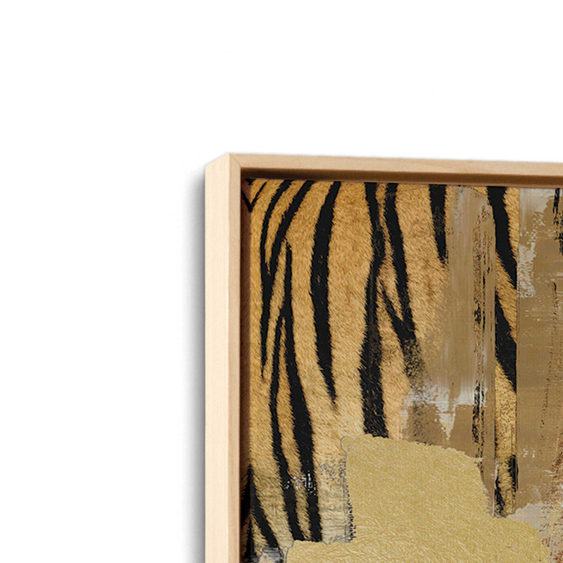 «Abstract Safari I» par Amber Sterling, reproduction d'art, L 20 po x H 20 po, Érable, Toile avec cadre
