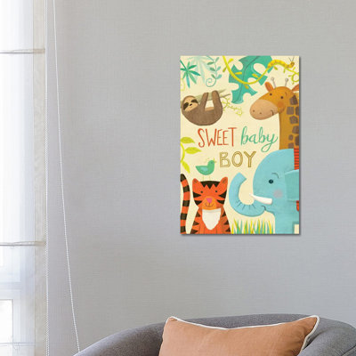 Jungle Baby III 1 Piece Wrapped Canvas Painting