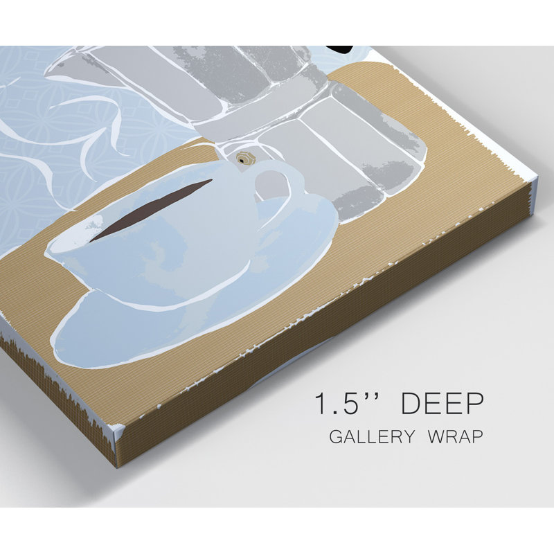 «Fresh Coffee I», ensemble de 2 reproductions d'art sur toile tendue, H 40 po x l 80 po x P 1 po