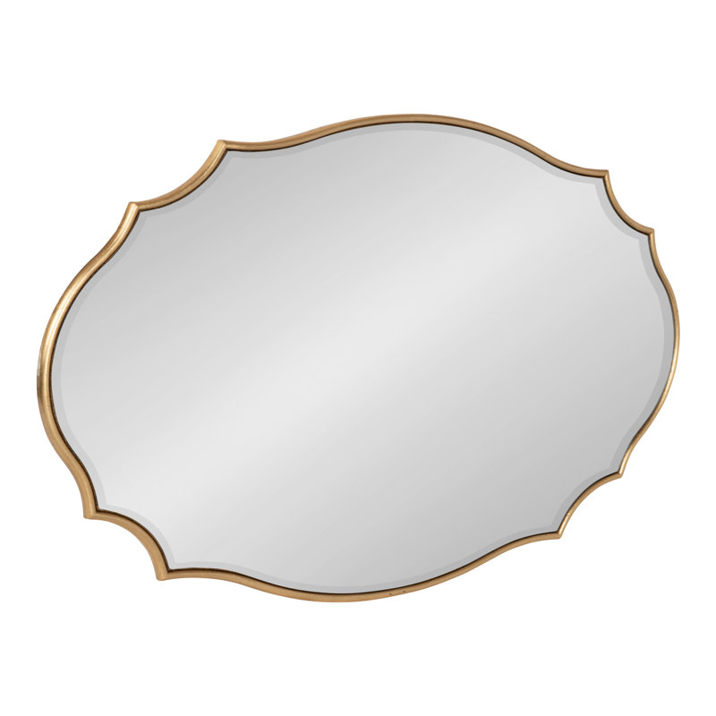 Negaunee Oval Mirror, 24" x 36", Gold