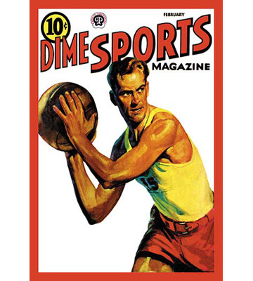 Dime Sports Magazine Basketball Vintage Advertisement