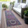 Machine Washable Indoor/Outdoor Xhevrie Purple Rug