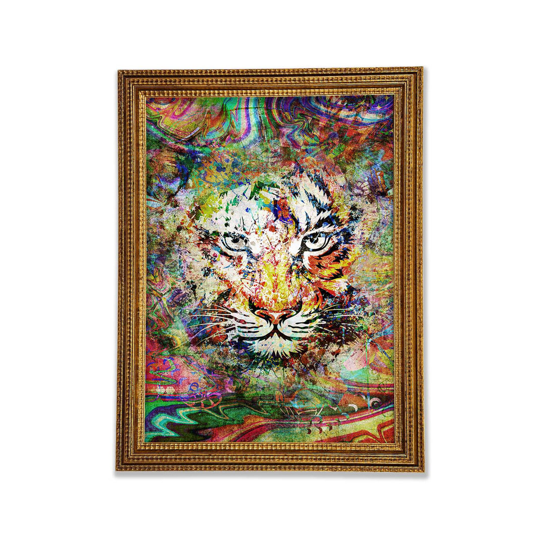 Rainbow Splash Tiger - Druck