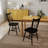 Modern Farmhouse Dining Set - Solid Wood Table & Windsor Chairs - 3/5/7 Piece Kitchen Set In Multiple Finishes-120494344-120494338-120494340