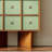Simple and Retro Green Storage Cabinet