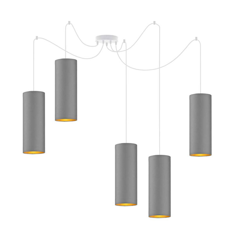 Siegbald 5 - Light Cluster Pendant, Grey, White