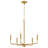 Orkanger 5 - Light Steel Dimmable Chandelier-1226210473