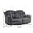 78.35'' Wide Pineapple-Textured Chenille Manual Reclining Loveseat Sofa With Center Console & Cup Holders (Set Of 2)-1191086182