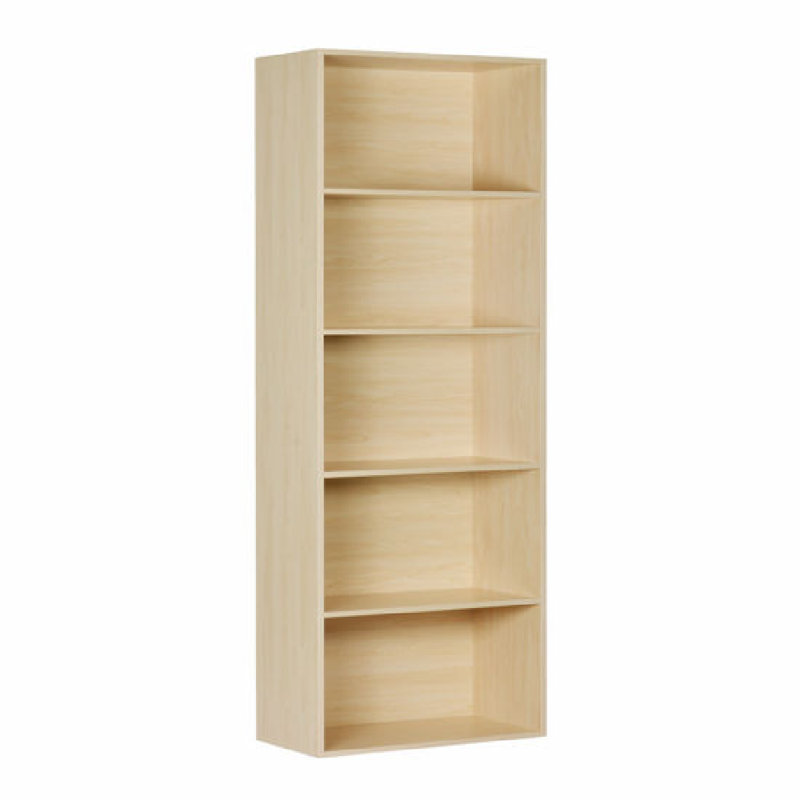 Bibliothèque à 5 tablettes - Bouleau