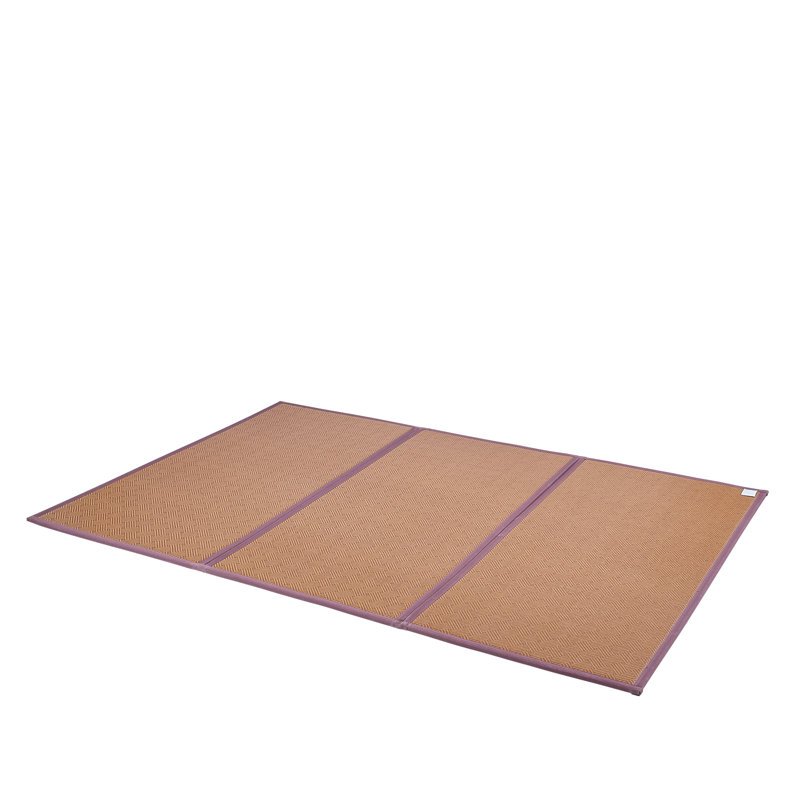  Matelas pliable et antidérapant, Brun, Double