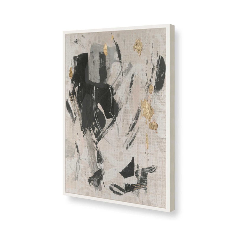 Impression sur toile, "Pattern Emotion I" par June Erica Vess, Open Corner Framed Print without Mat Paper, 18" H x 12" W