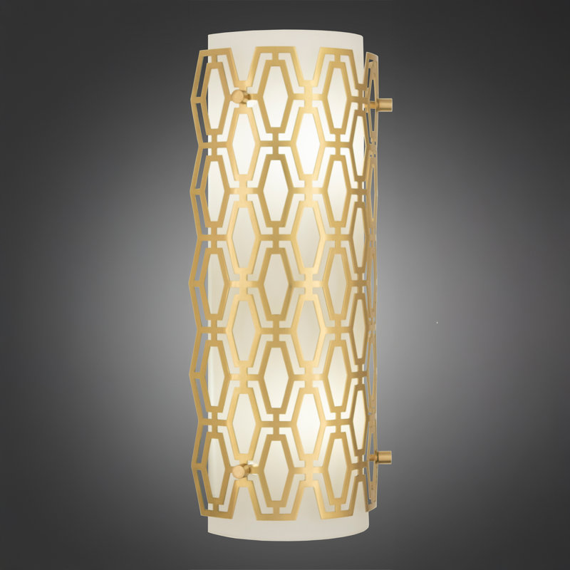 Marcel Flush Mounted Sconce, Brass