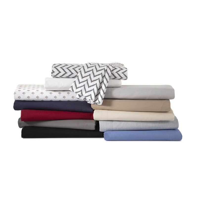 Martex 225 Thread Count Bed Sheets Light Weight, Soft Breathable Sheets, Brushed Cotton Rich Blend, Secure Fit, Wrinkle Resistant, Durable, Easy Care & Comfy Sheets