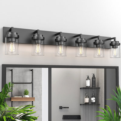 Bathroom Vanity Light with Glass Shade