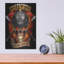 Trinx «Fire Fighter Skull» par Flyland Designs, art mural en métal-2081975156