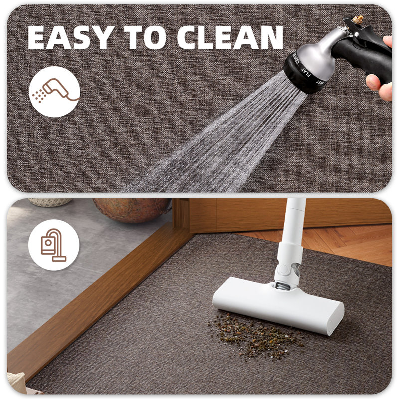 Anvika Non-Slip Indoor Doormat, Brown, 36" W x 56" L