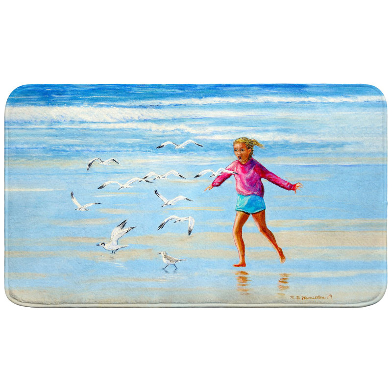 Tapis de bain Chasser les goélands, L 30 po x l 18 po
