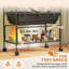 Hamster Cage 5 Tier Gerbil Cage on Wheels with Storage Shelf