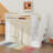 Loft Bed With Desk And Built-In Drawers, Wood Loft Bed With Storage Staircase And Curtain, Lockers