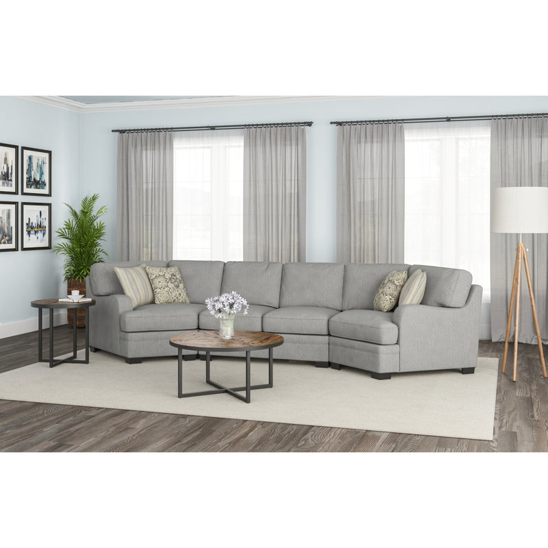 Berza Gray Cuddler Sectional